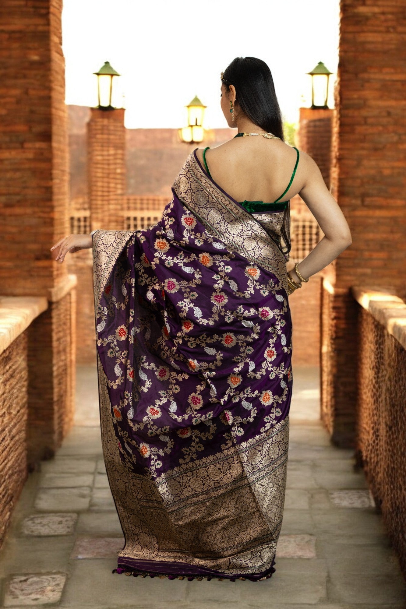 Royal Purple Sona Rupa Silk