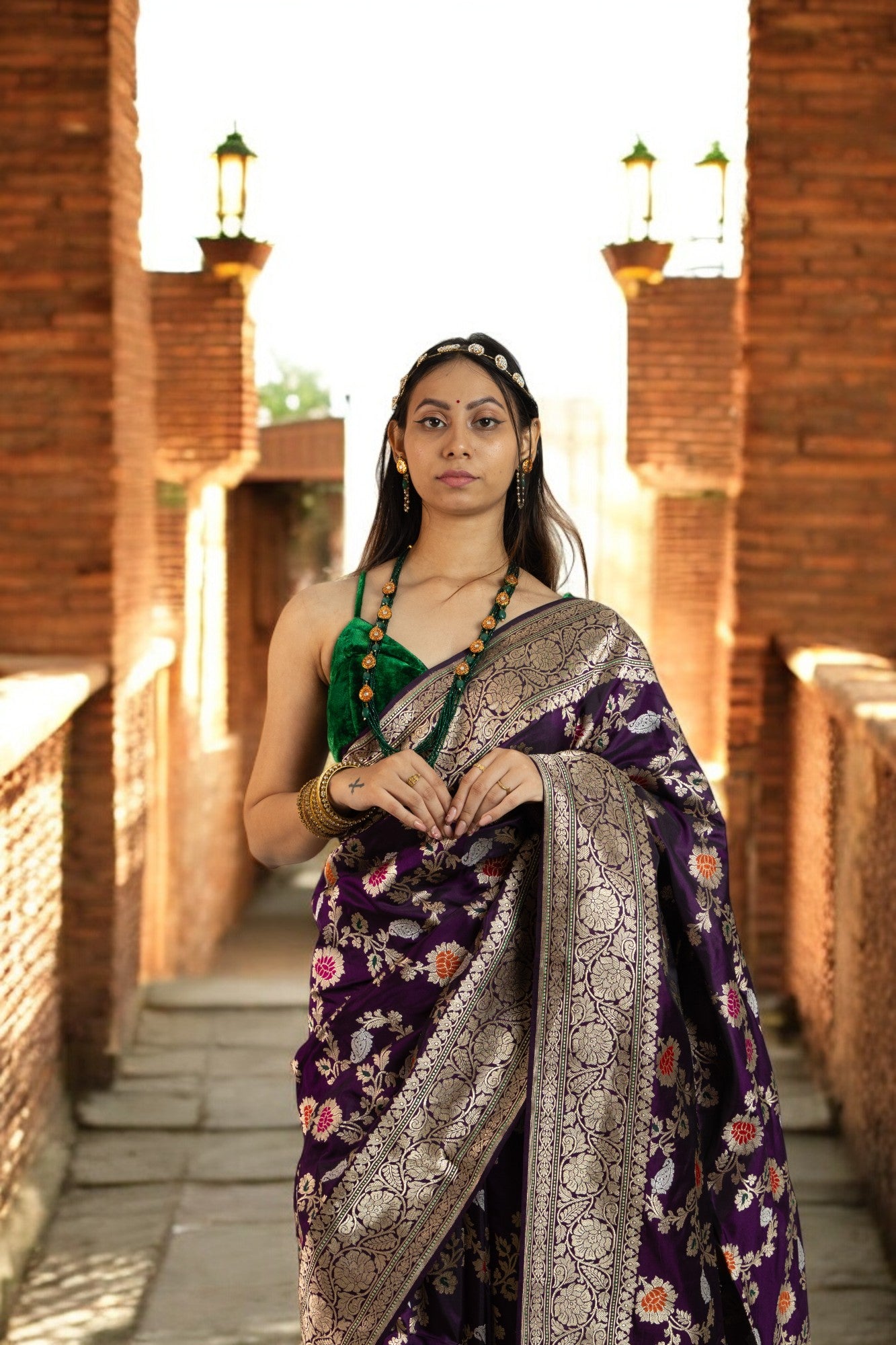 Royal Purple Sona Rupa Silk
