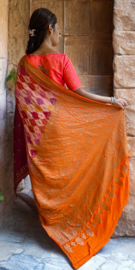 Gauri Gharchola Hand-Painted Weave