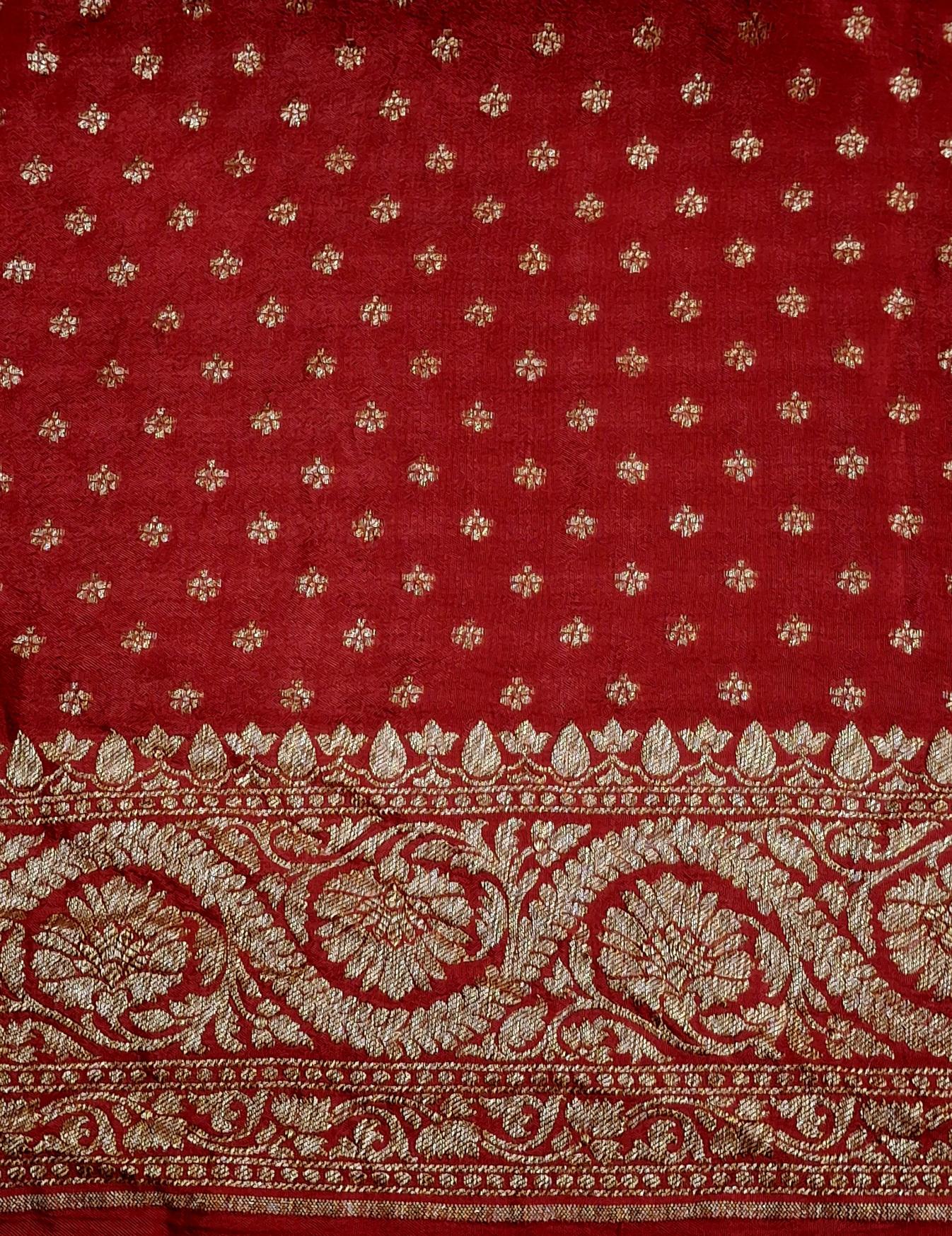 Leheriya Blossom Crepe Draoe