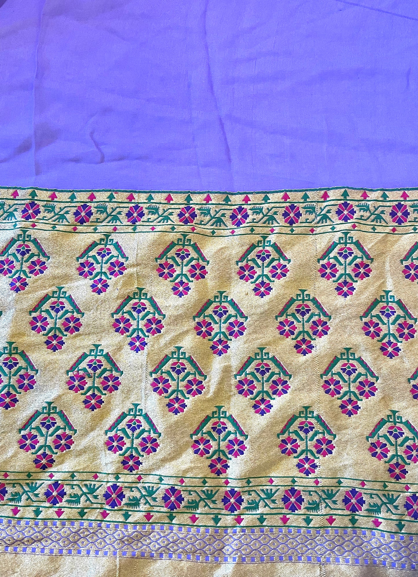 Paithani Garden in Painted Gleam