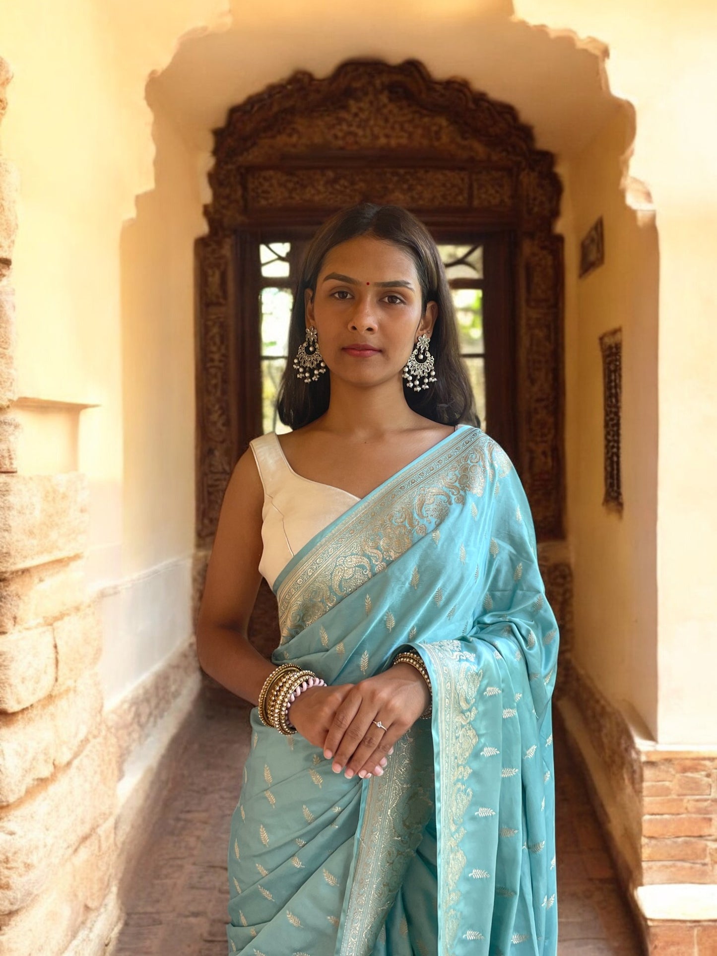 Sea Green Royal Mughal Paisley Grace