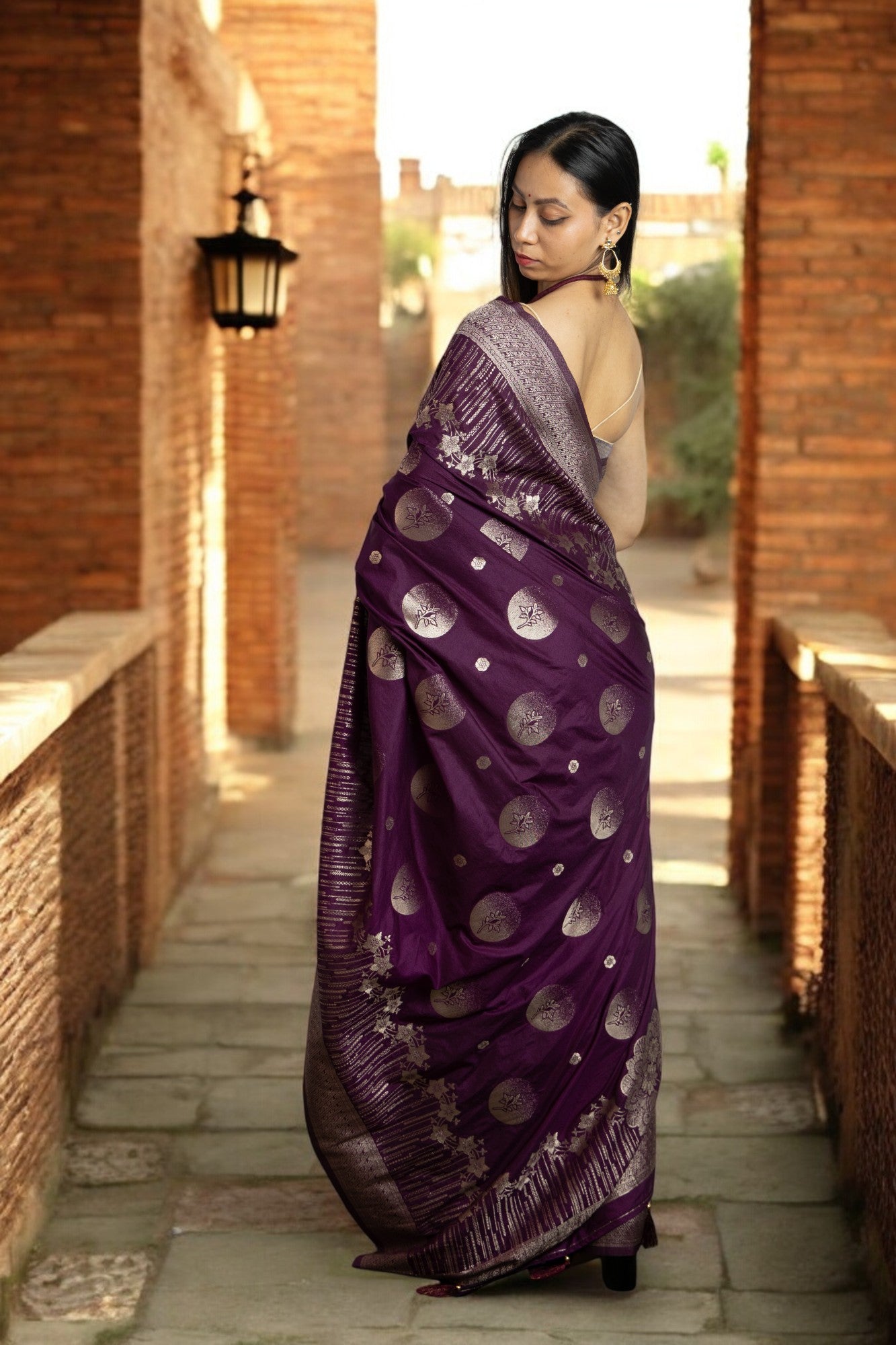 Royal Purple Radiance Dola Silk