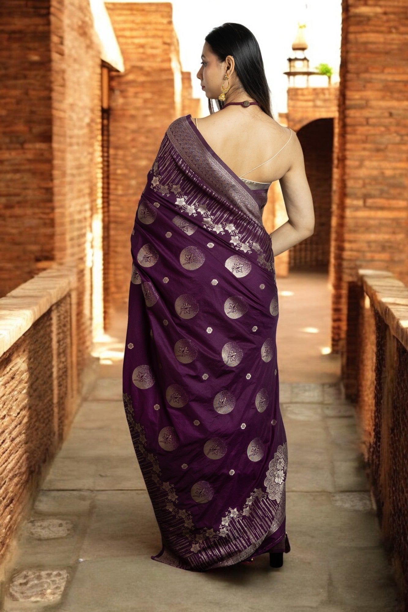 Royal Purple Radiance Dola Silk