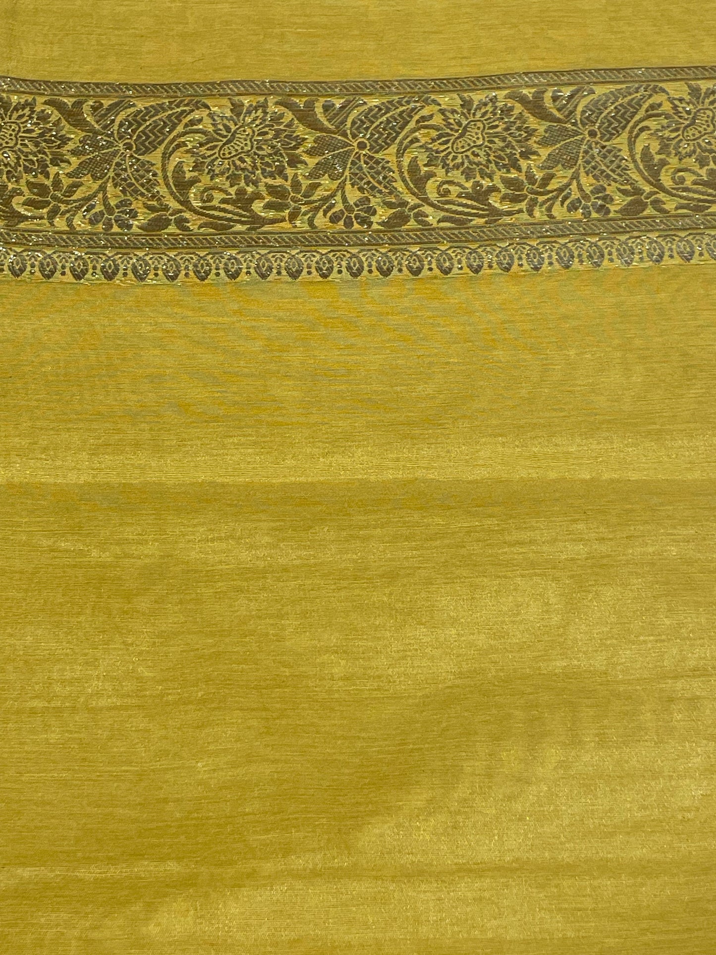 Mustard Glow Zari Veil