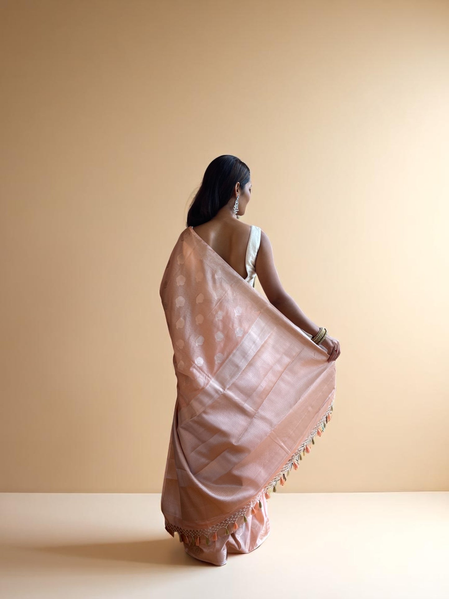 Peach Bloom Zari Grace