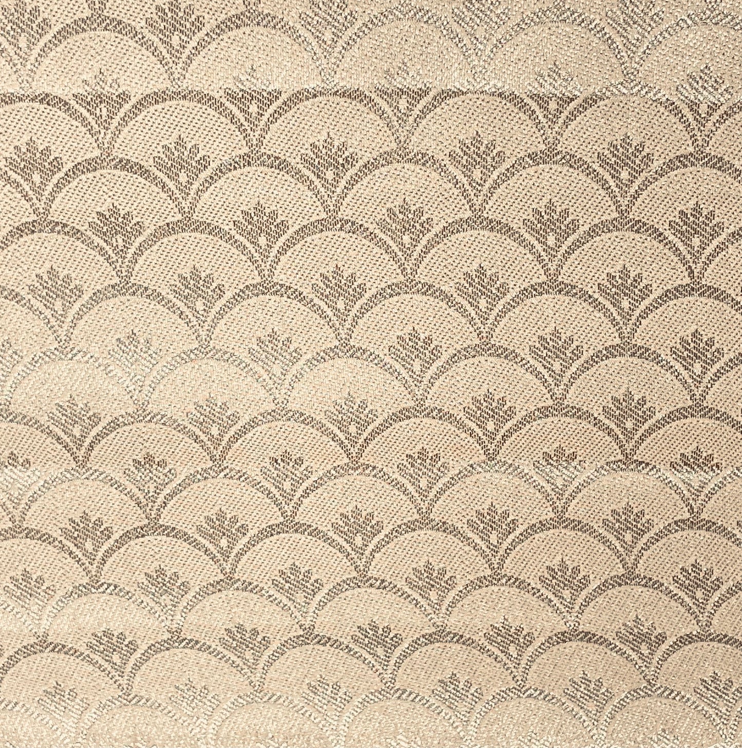 Powder peach Cascade Banarasi Silk