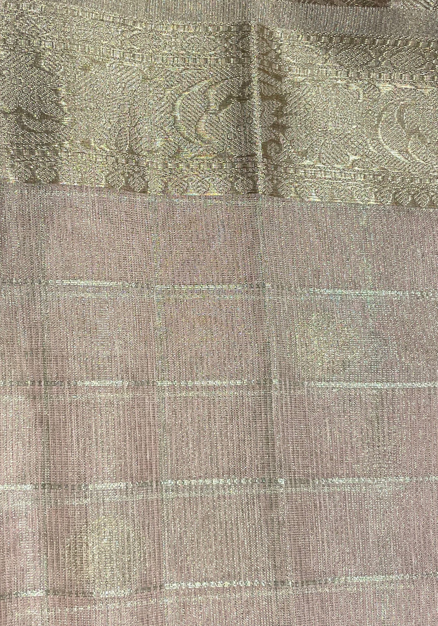 Blush Bloom Zari Check