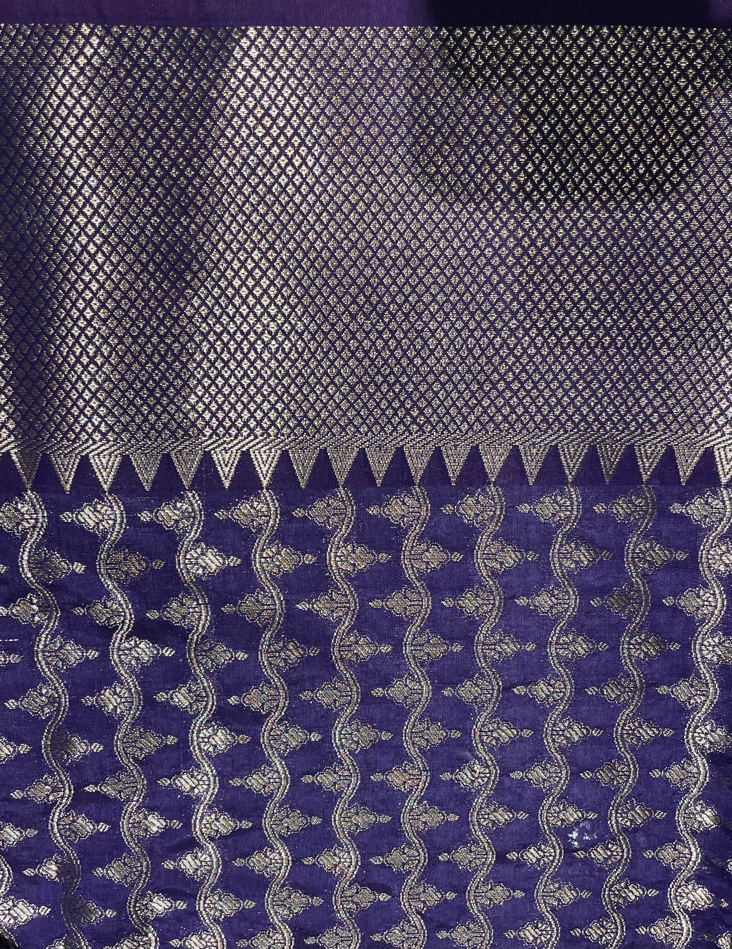 Twilight Zari Garden Weave