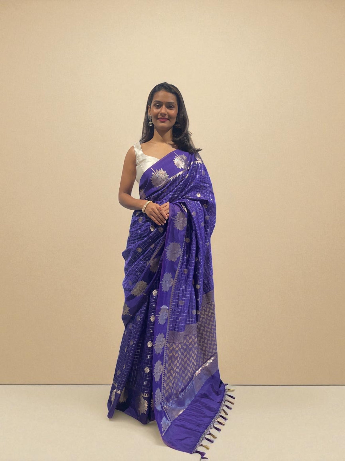 Twilight Zari Garden Weave