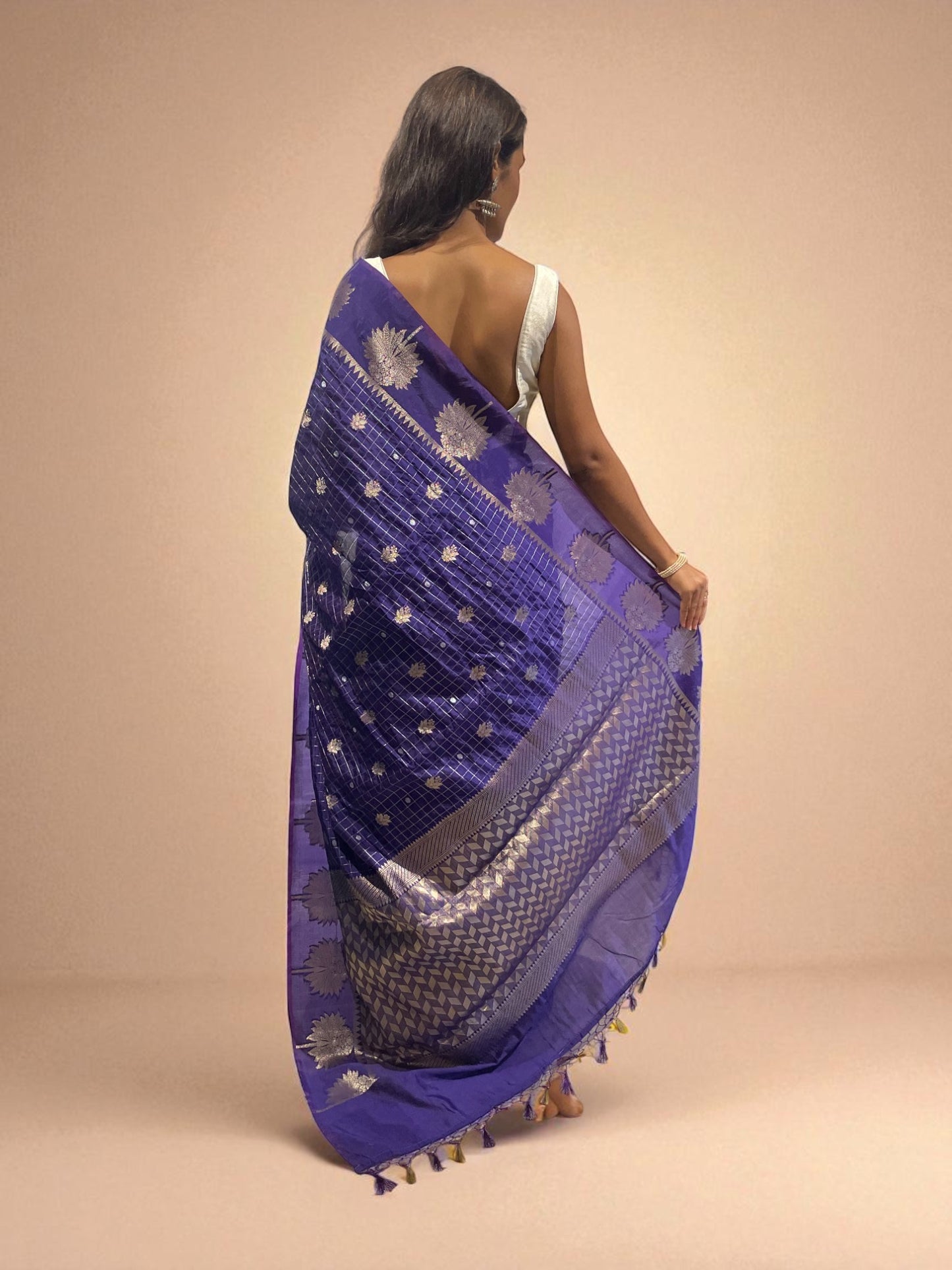 Twilight Zari Garden Weave
