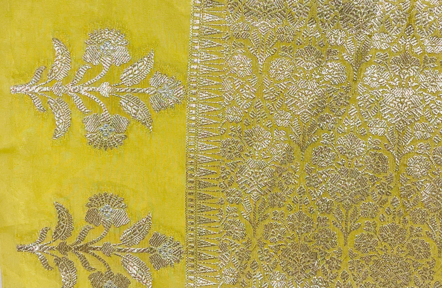 Golden Glow Zari Weave