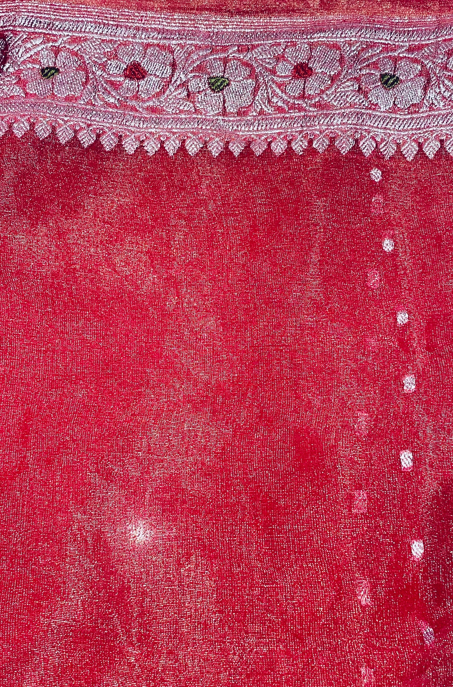 Tangerine Breeze Zari Dots