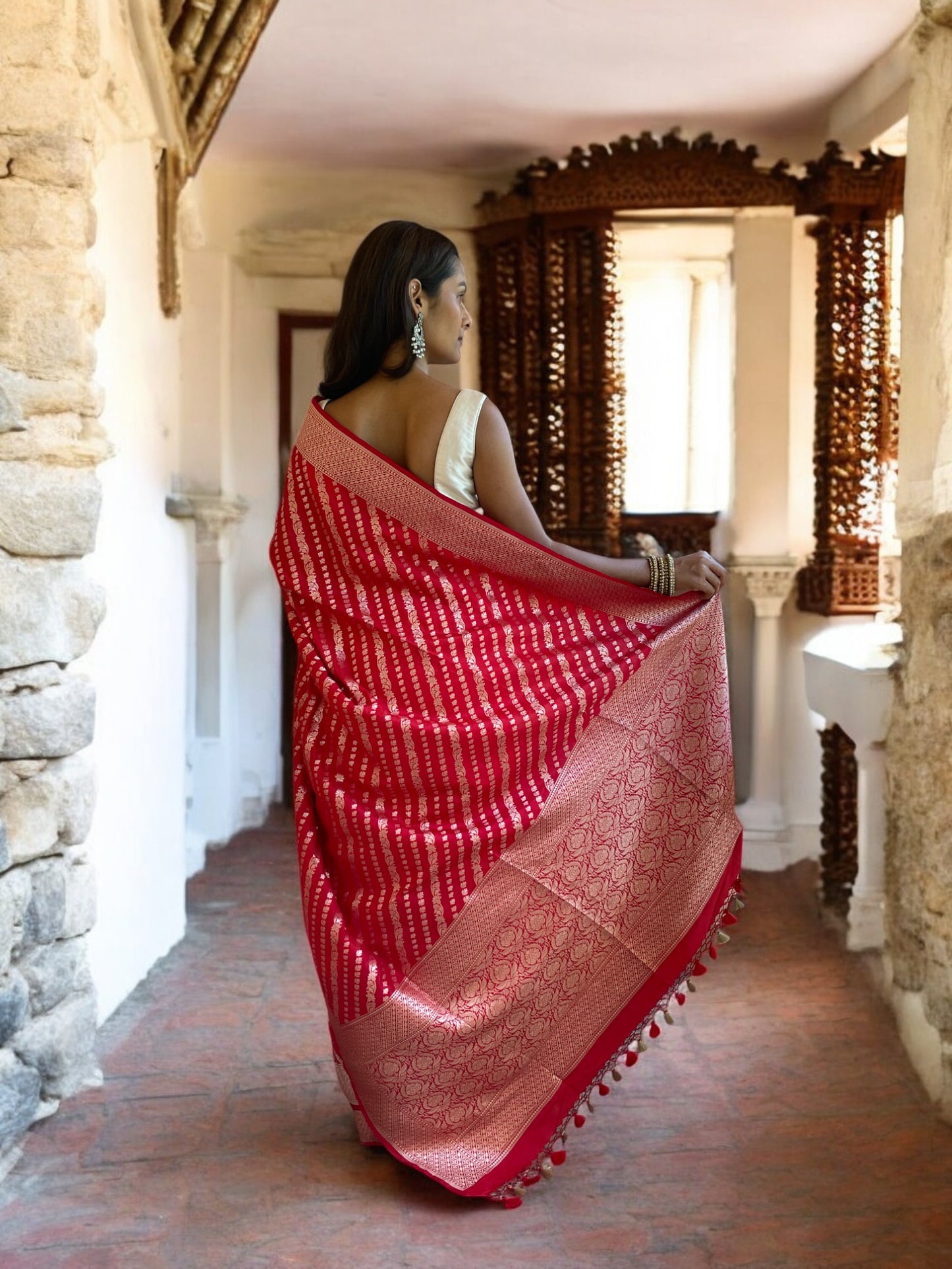 Crimson Kalga Floral Dream