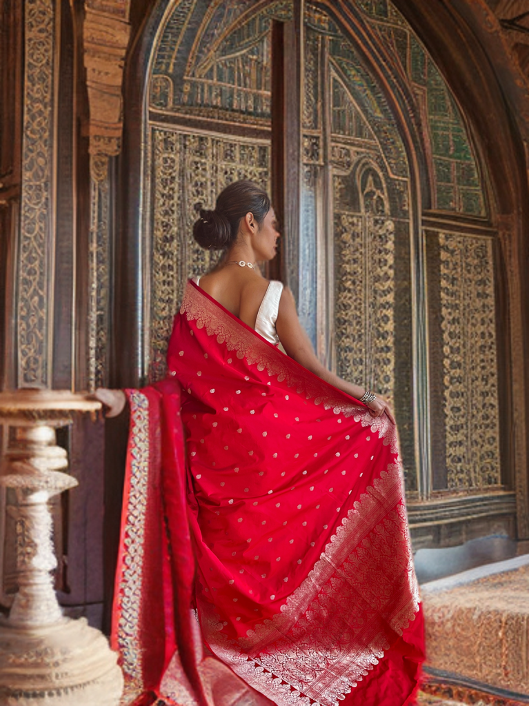Crimson Radiant Red Mughal Bloom