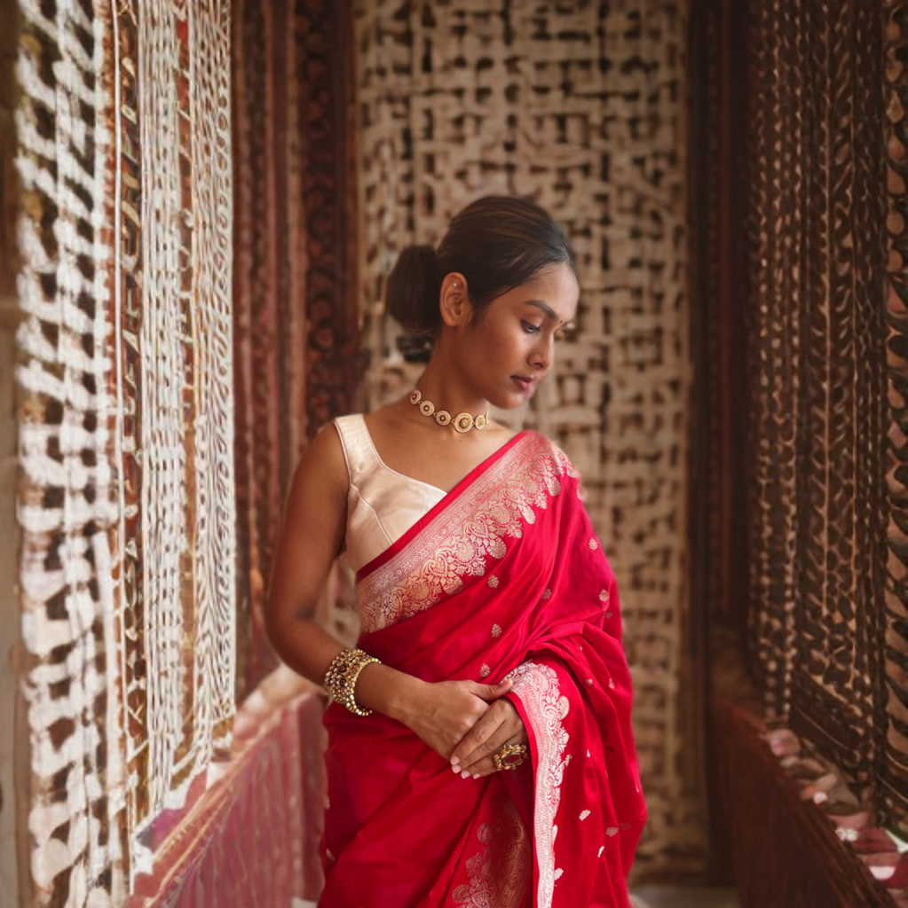 Crimson Radiant Red Mughal Bloom
