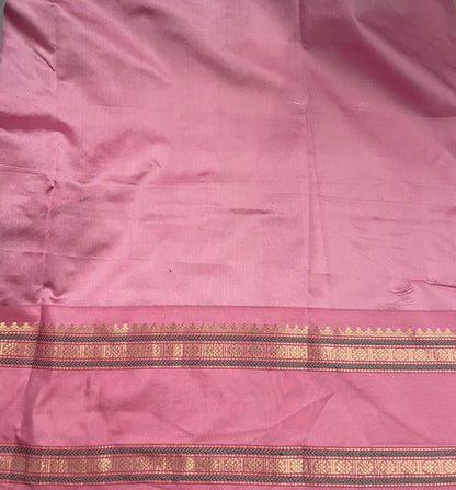 Powder Blue & Pink Checks Iktara Kora Elegance