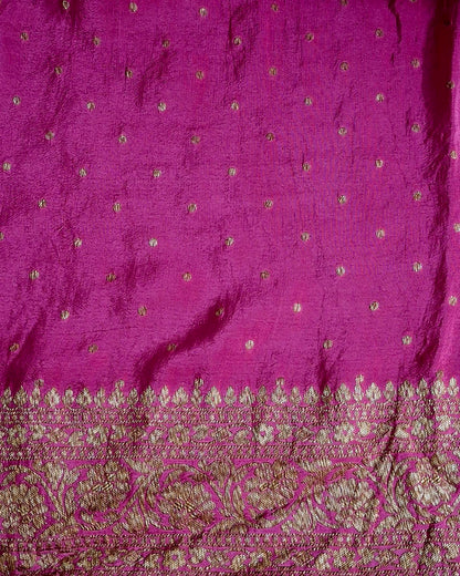 Gharchola Handpainted Floral Blush