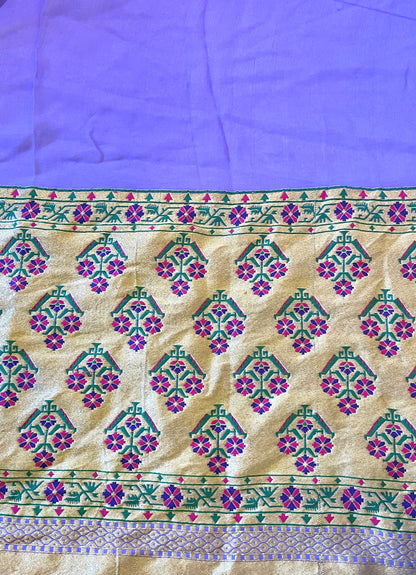 Paithani Garden in Painted Gleam