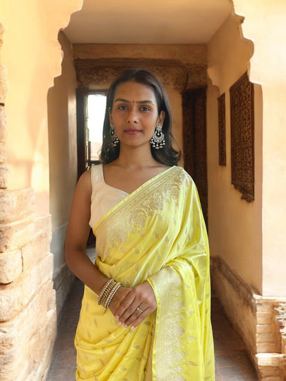 Lemon Royal Mughal Paisley Grace