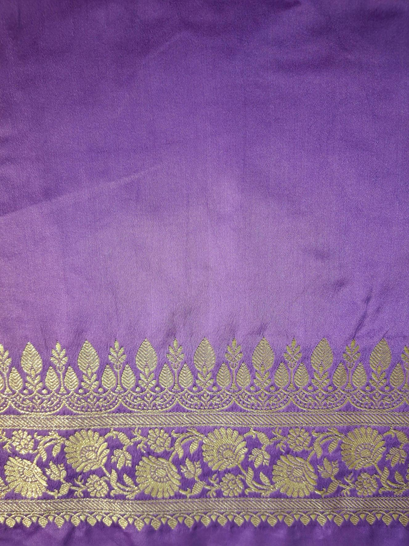 Purple Kalgi Mughal Floral Poise