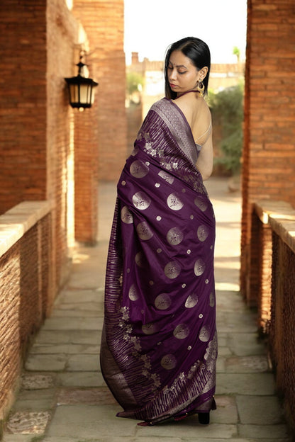 Royal Purple Radiance Dola Silk