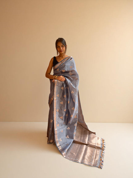 Grey Grace Brocade Gleam
