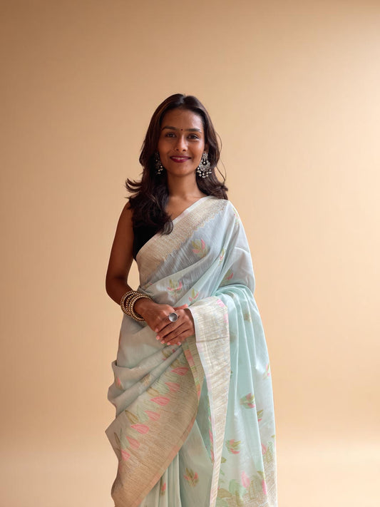 sea green Bloom Meenakari Charm