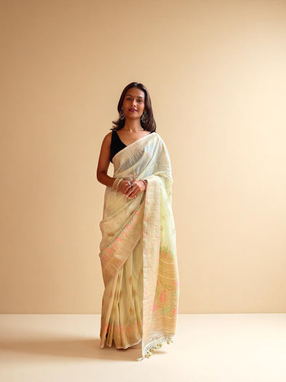 pista green Bloom Meenakari Charm
