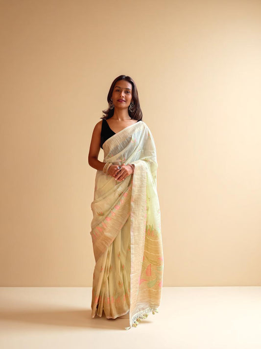pista green Bloom Meenakari Charm