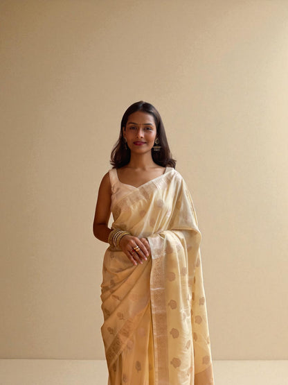 Mint Bloom Zari Elegance