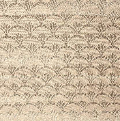 Powder peach Cascade Banarasi Silk