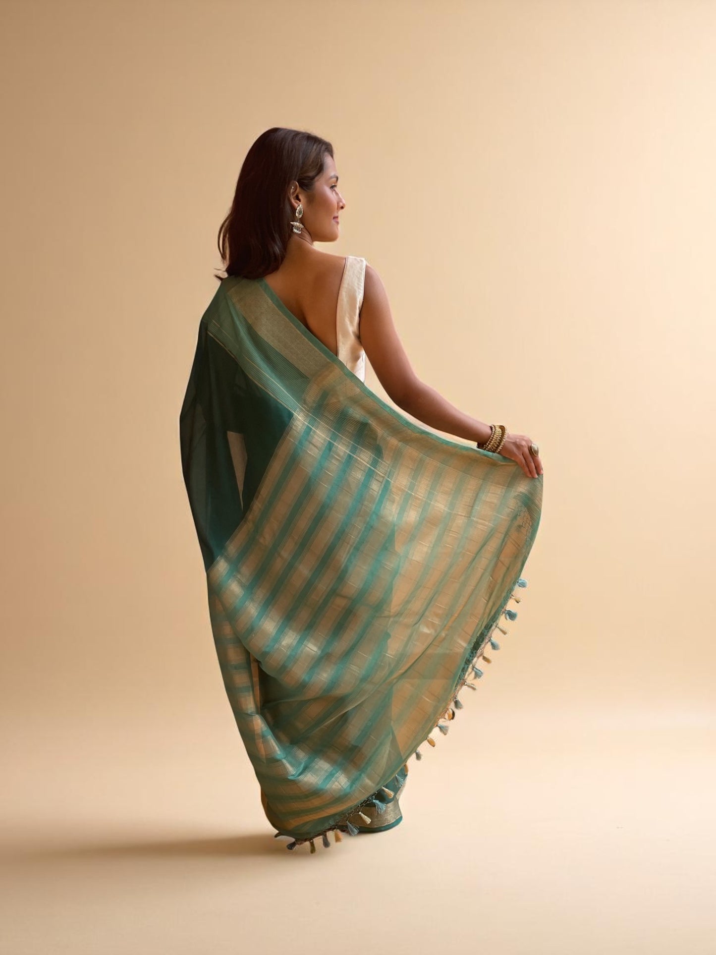Teal Tides Diamond Drape