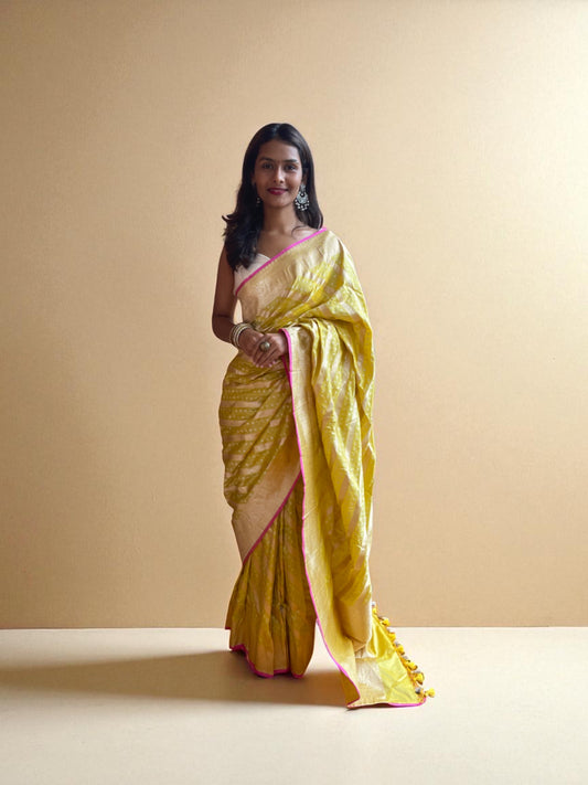 Golden Diagonal Zari Dream