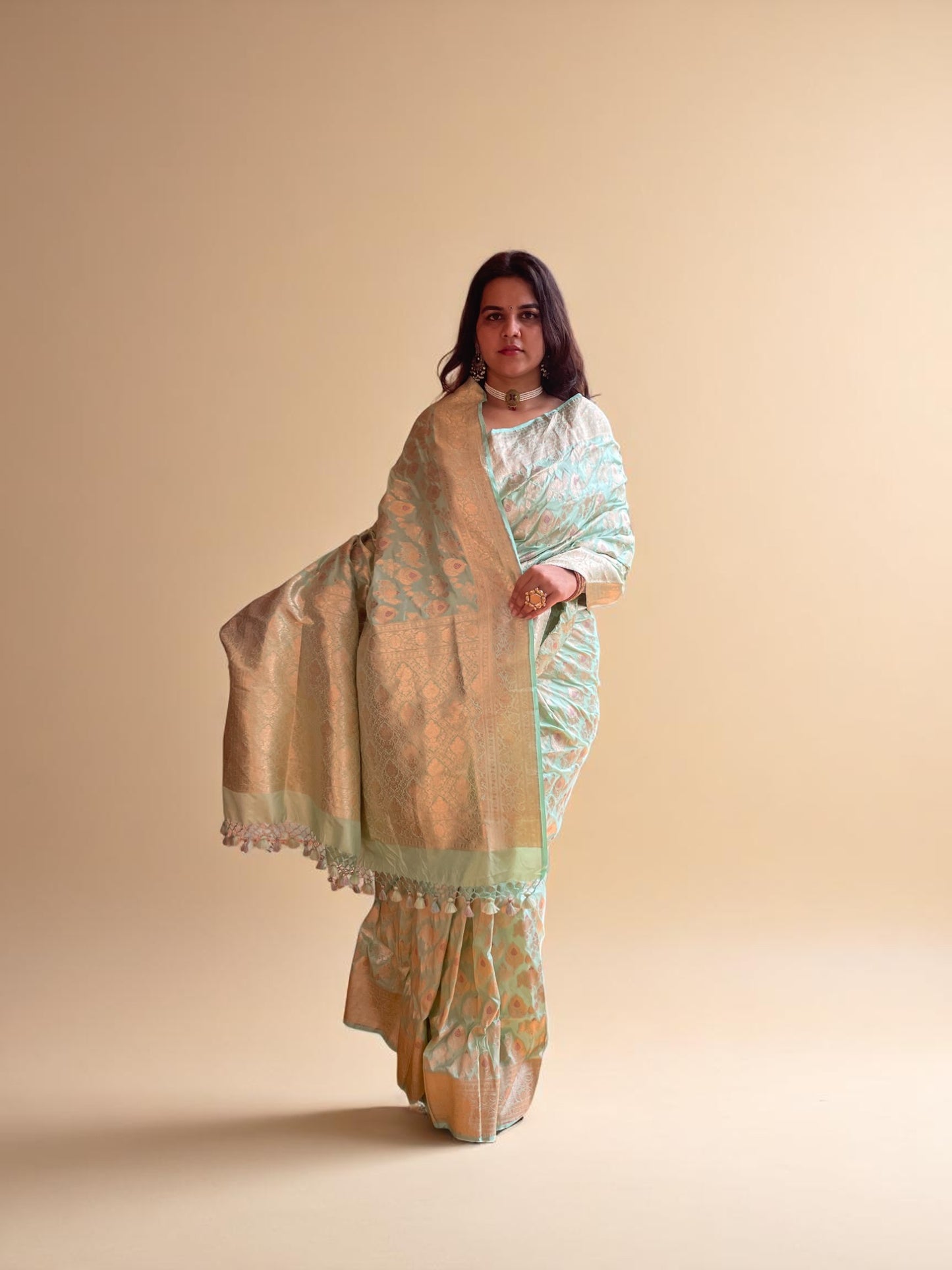 Seafoam Kalgi Elegance