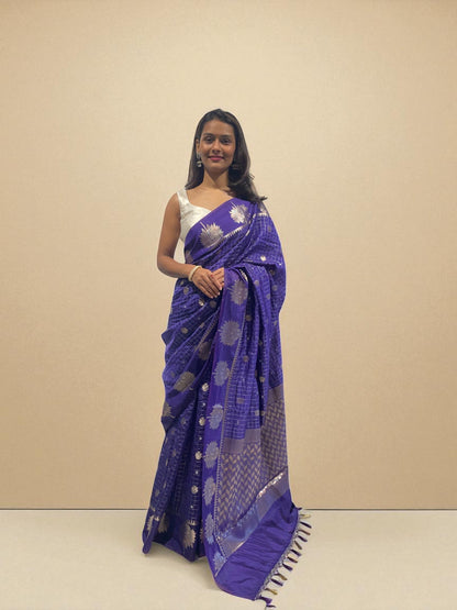 Twilight Zari Garden Weave