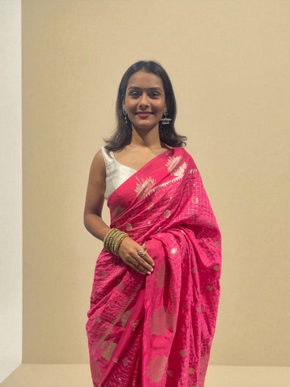 Gulab Noor Zari Weave