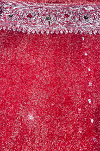 Tangerine Breeze Zari Dots