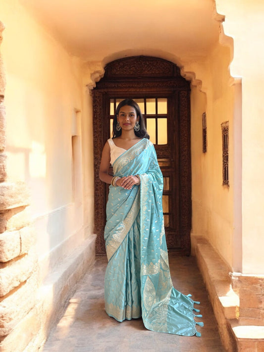 Sea Green Royal Mughal Paisley Grace