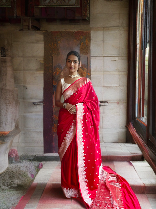 Crimson Radiant Red Mughal Bloom