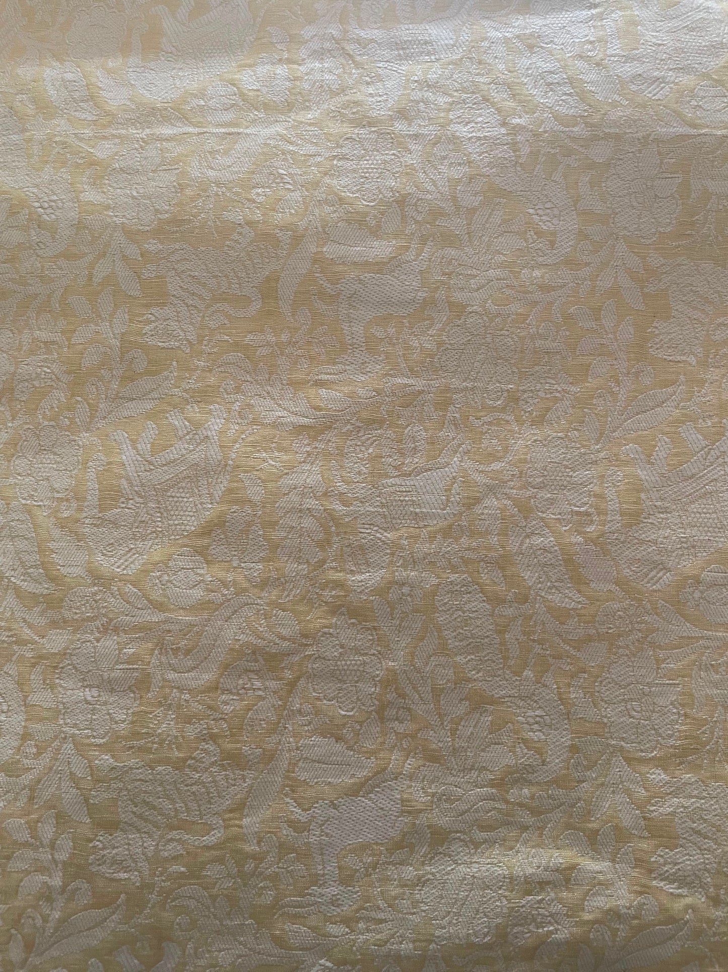 Banarasi Jacquard   Cream With Golden Flower Jaal