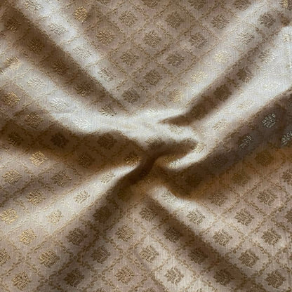 Banarasi Jacquard Gold With Zari Design Fabric