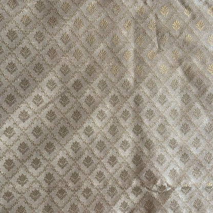Banarasi Jacquard Gold With Zari Design Fabric